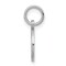 Sterling Silver Porcelain Caduceus Round Charm Jewerly 29.9mm x 27.5mm